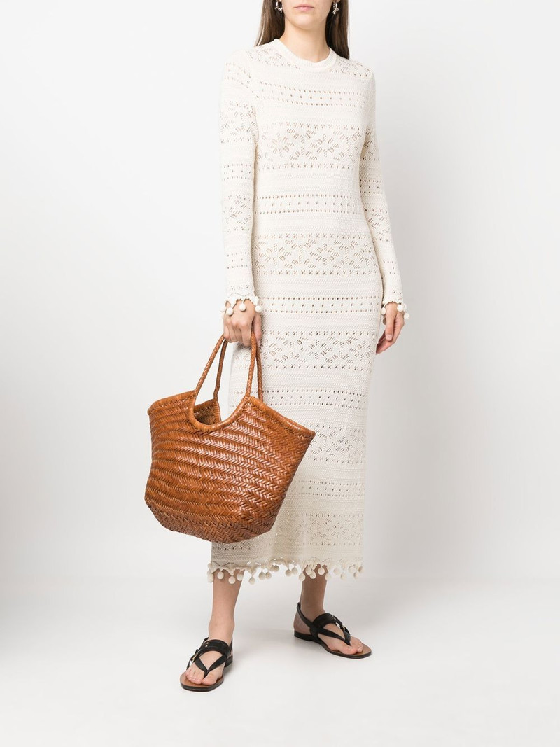 DRAGON DIFFUSION Nantucket interwoven leather tote bag outlook