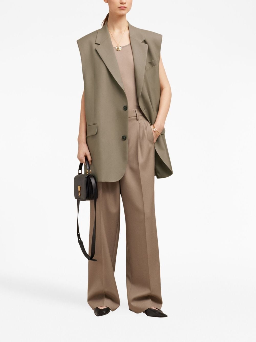oversize virgin wool waistcoat - 2