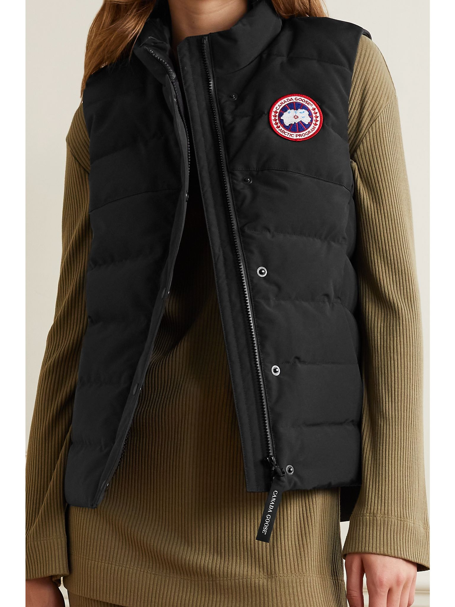 Freestyle quilted shell down vest Black - 3