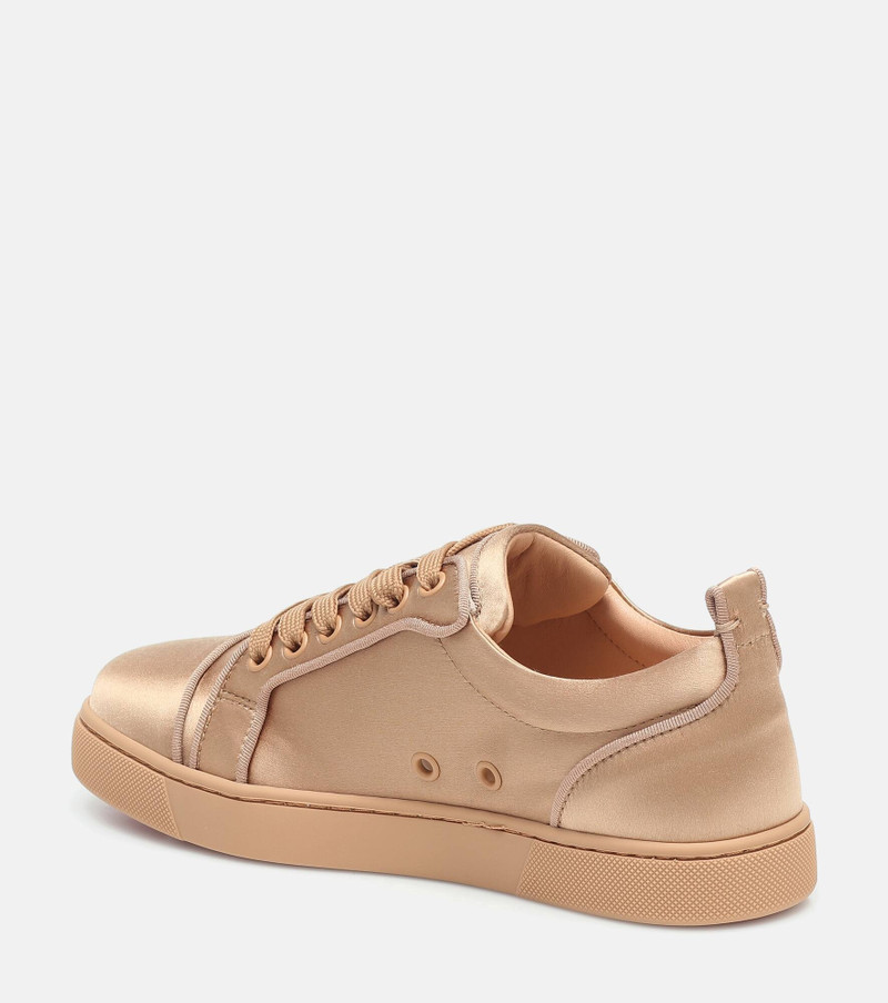 Christian Louboutin Louis Junior silk-satin sneakers outlook