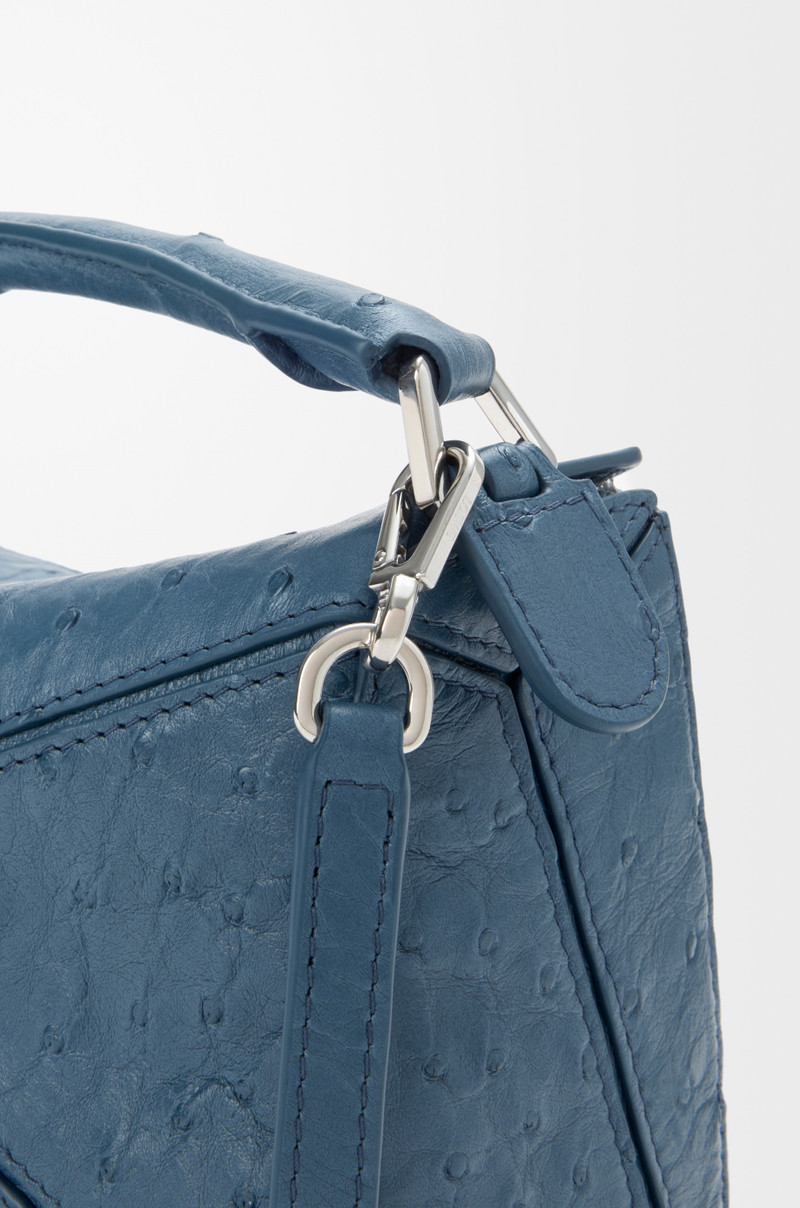 Mini Featherlight Puzzle bag in ostrich 11
