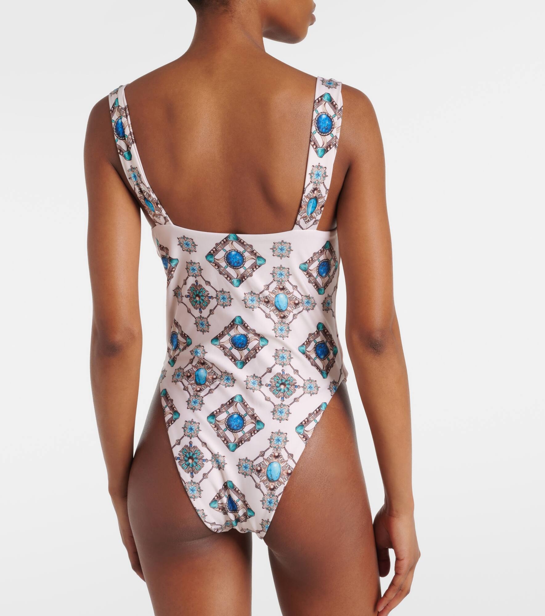 Citrino Platero printed cutout swimsuit - 3