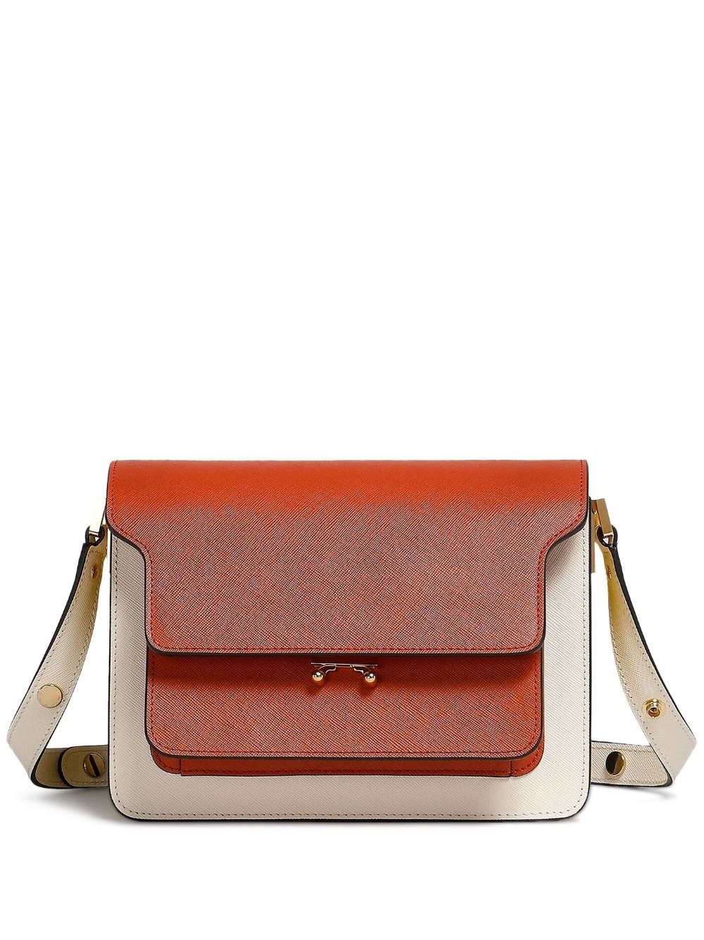 Trunk E/W leather shoulder bag - 1