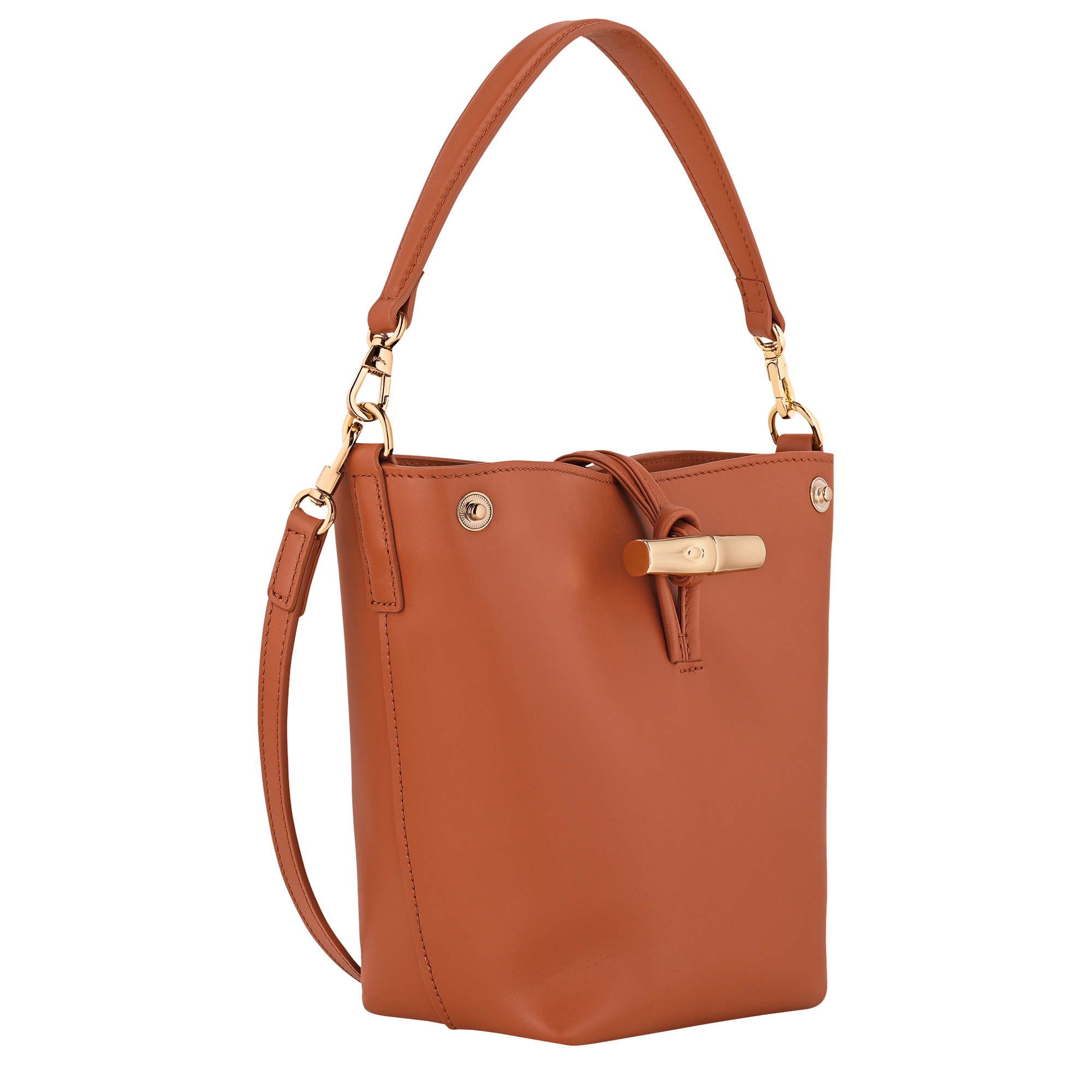 Le Roseau XS Bucket bag Bark - Leather - 3