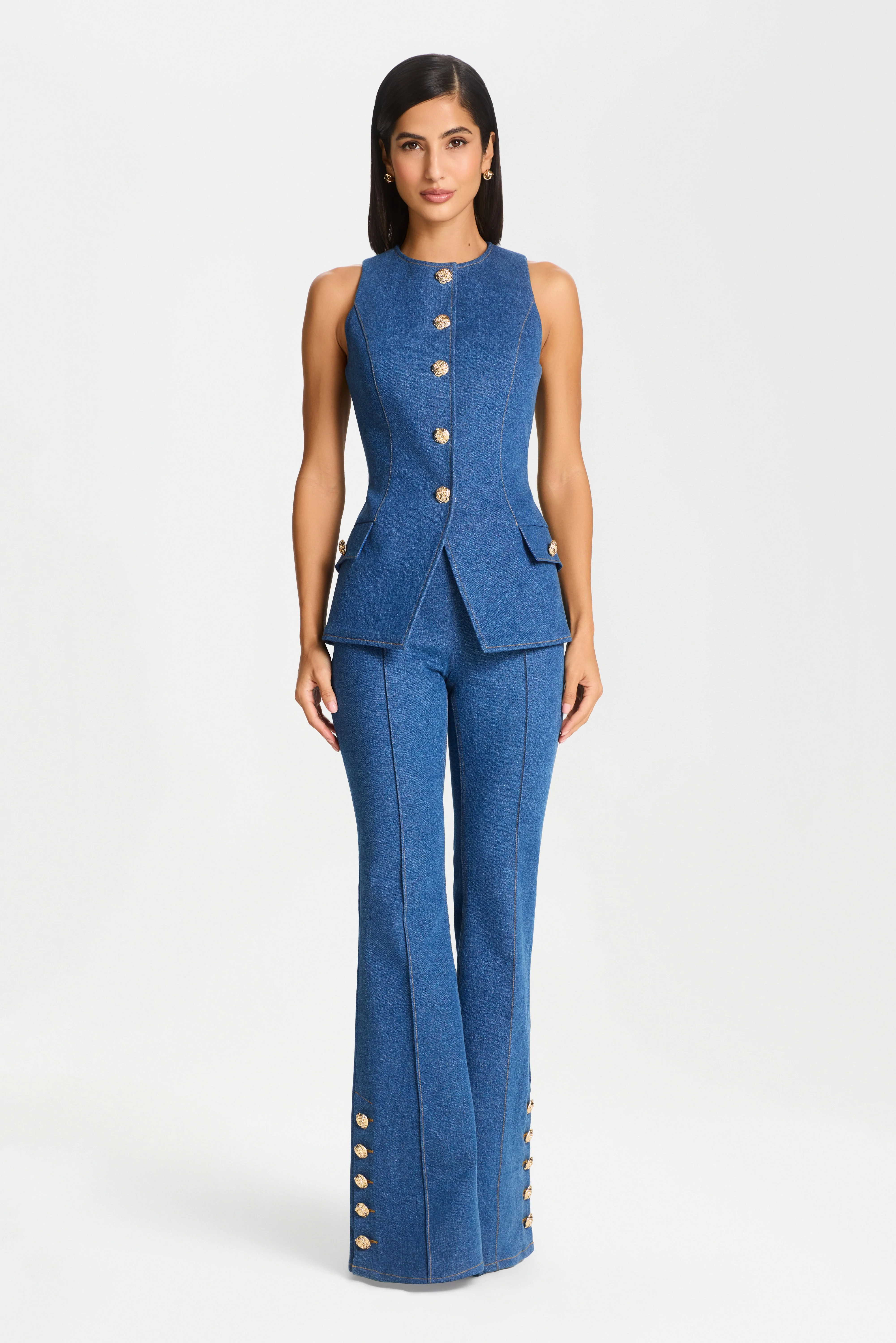 Kendra Light Denim Trousers - 1