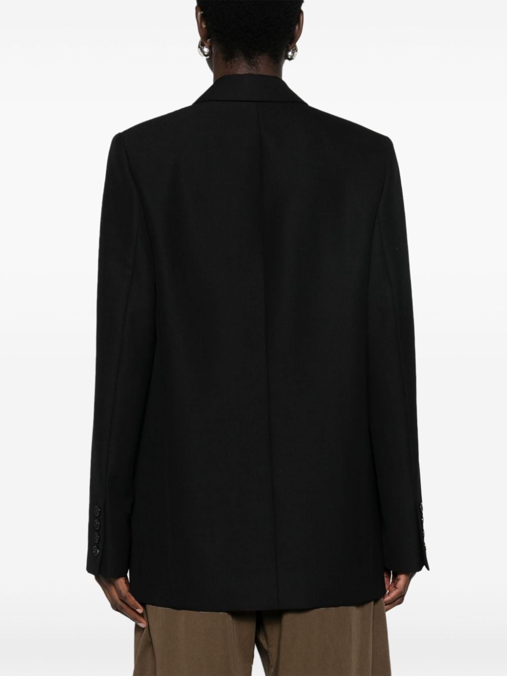 notched-lapels single-breasted blazer - 4