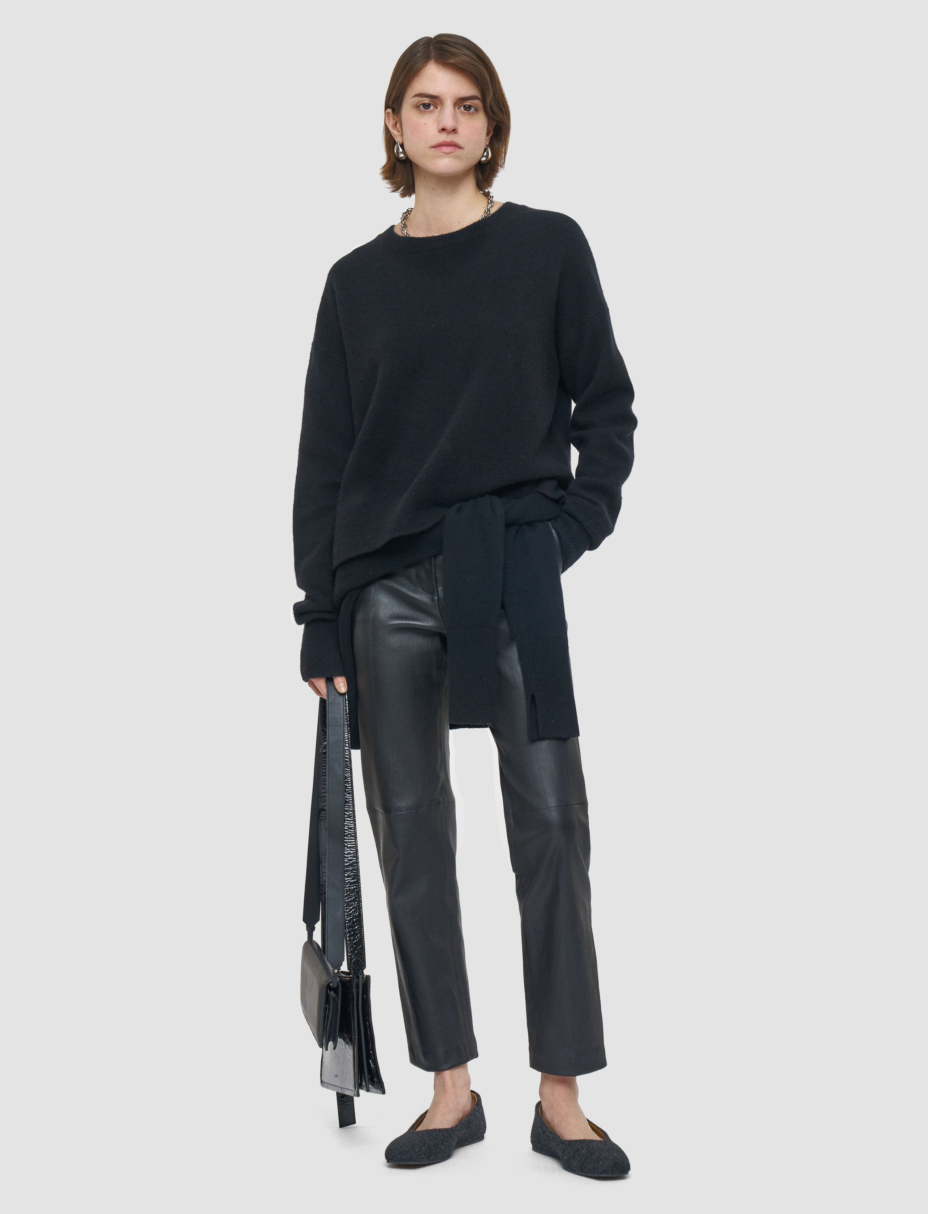 Brushed Cashmere Round Neck Jumper - 2