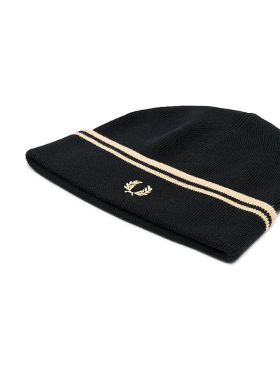 Fred Perry knitted beanie hat outlook