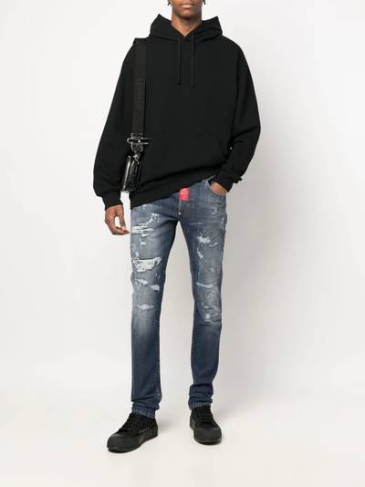 PHILIPP PLEIN distressed skinny-cut jeans outlook