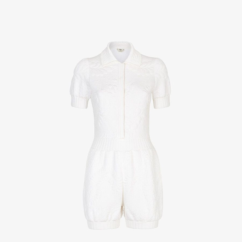 White viscose jumpsuit 1