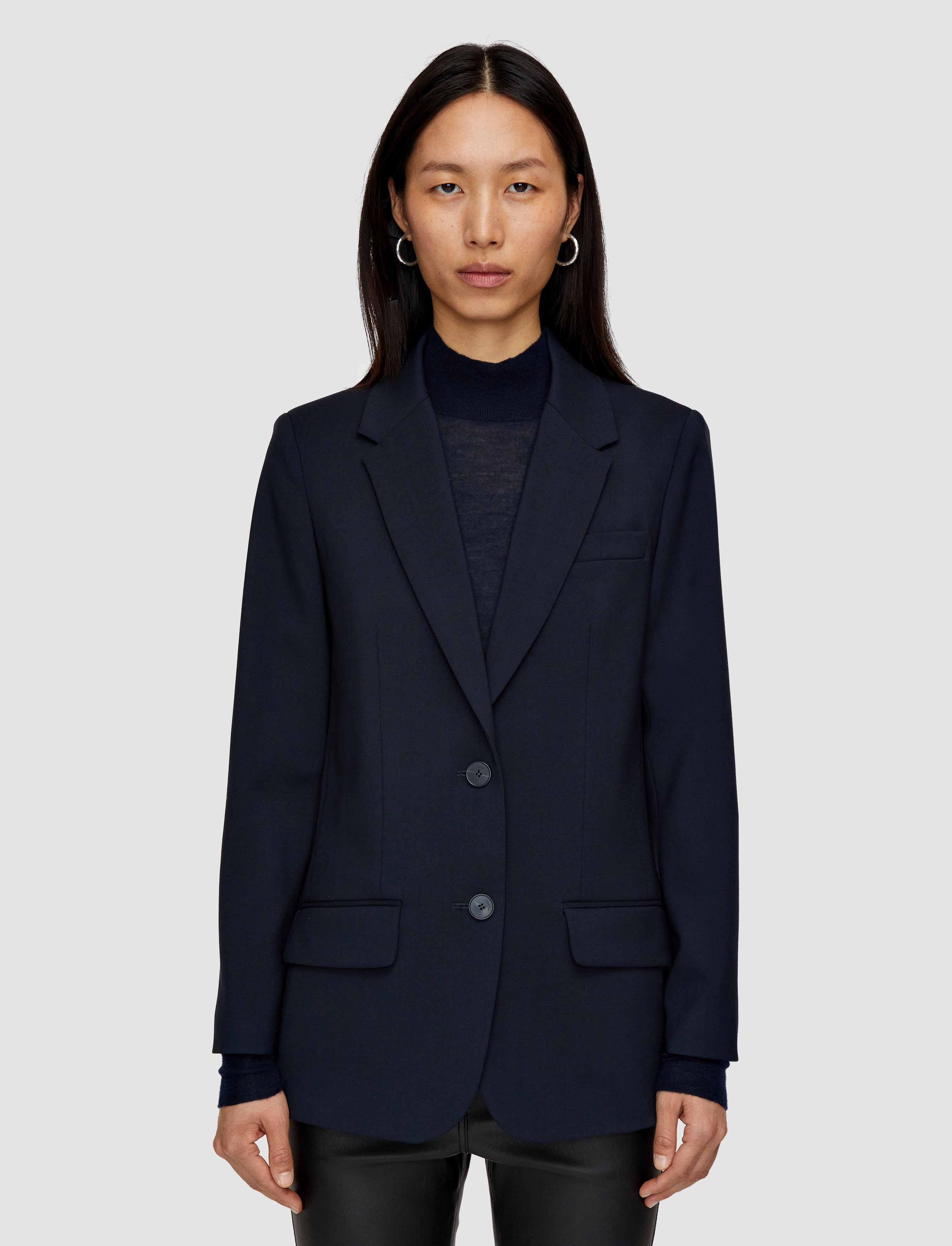 Tailoring Wool Stretch Jackie Jacket - 3