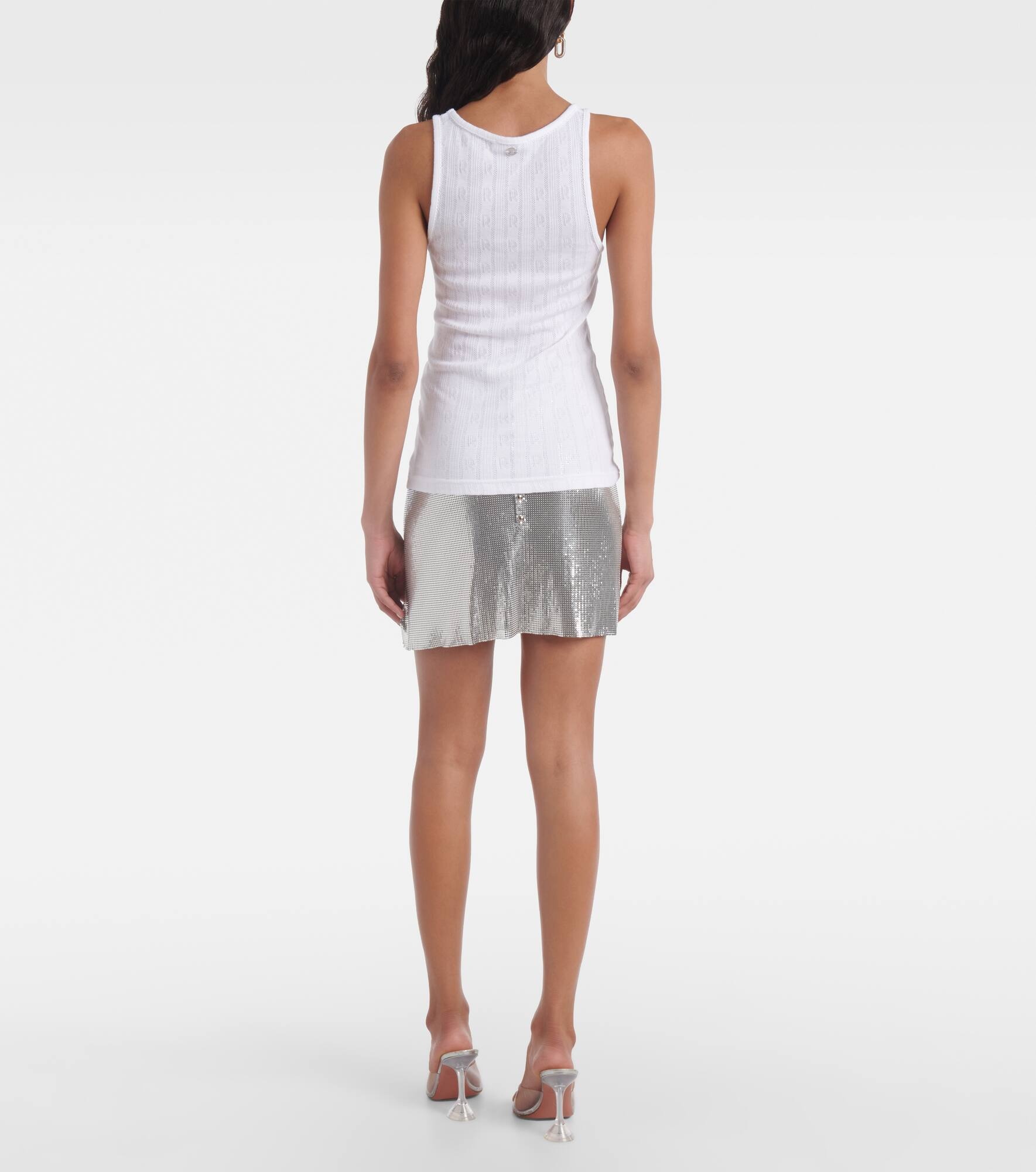 Semi-sheer cotton T-shirt - 3