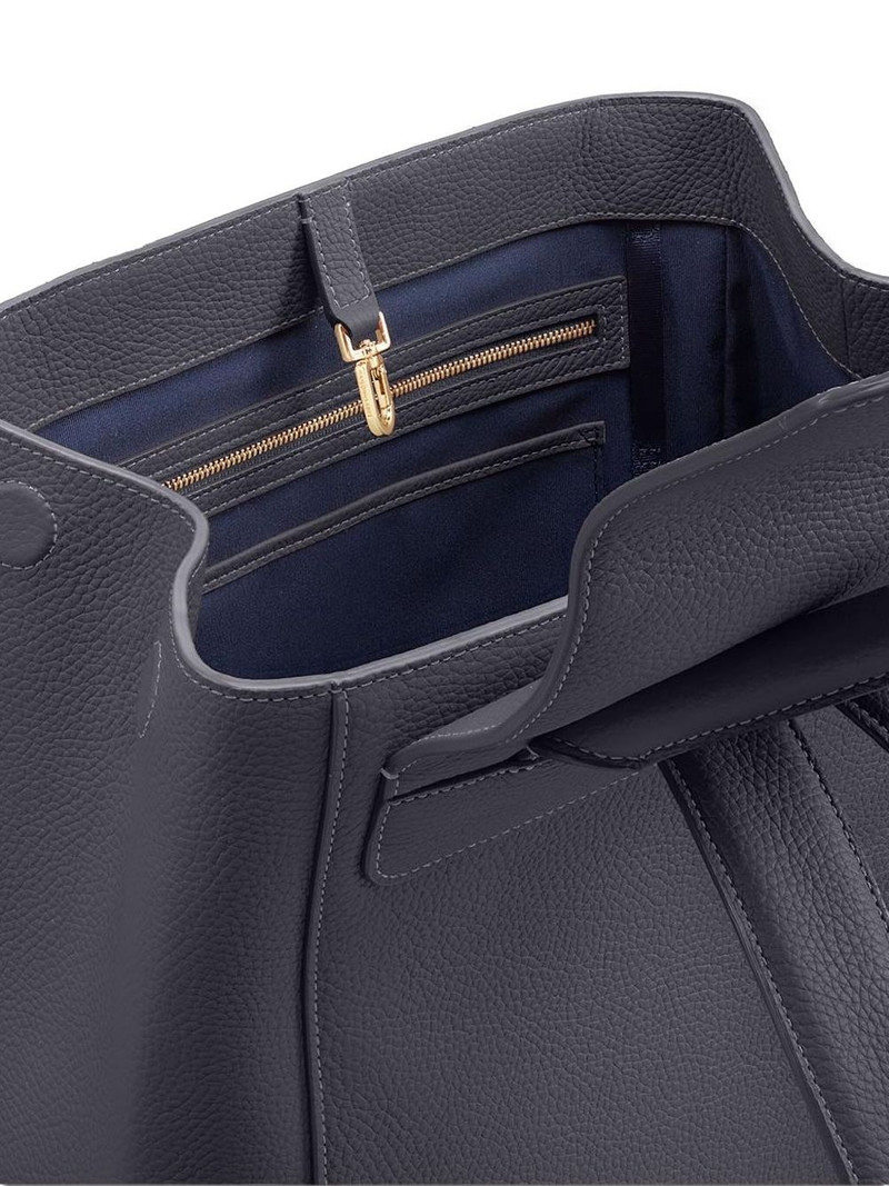 flap leather soft backpack 4