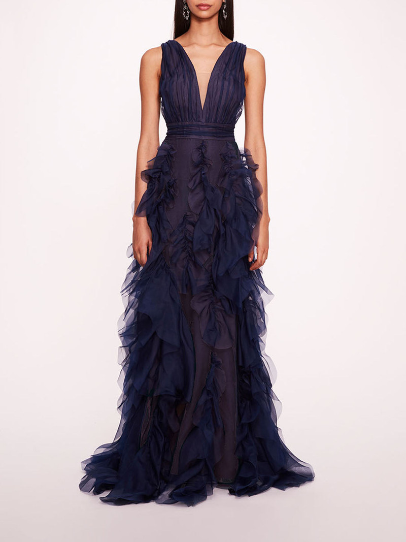 MATTE ORGANZA GOWN 1