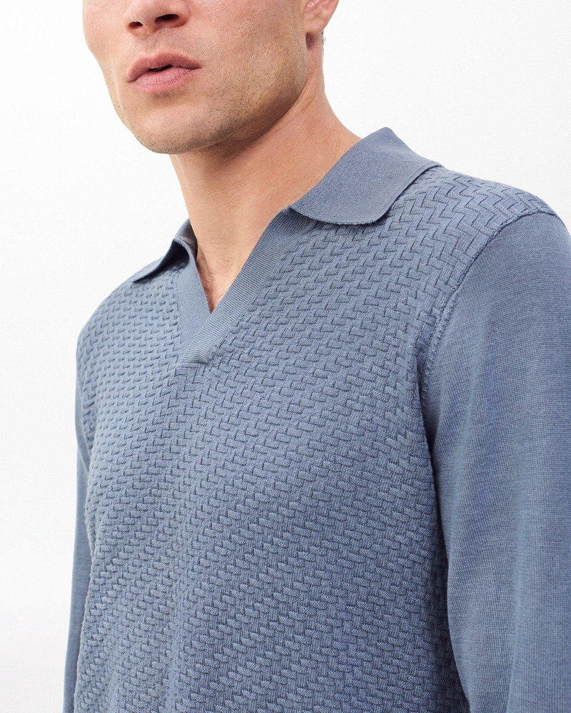 Charles Johnny Collar Wool Polo 5