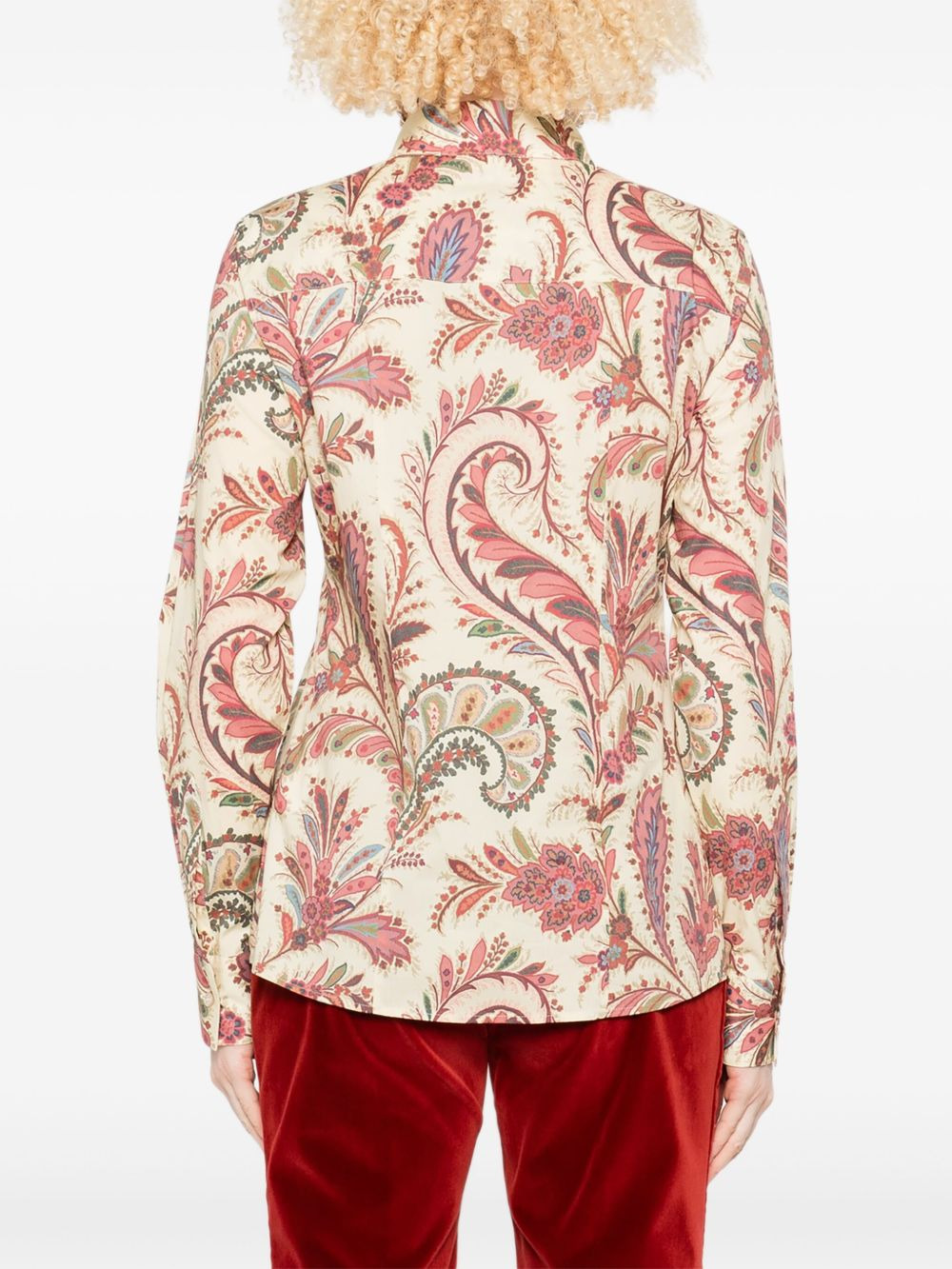 paisley-print poplin shirt - 4