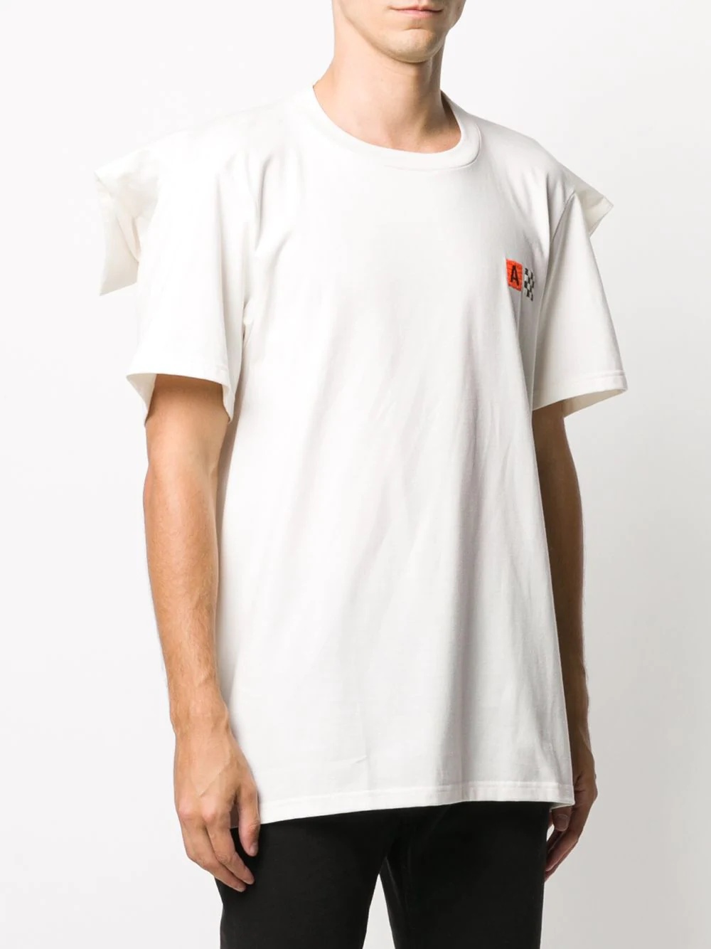 tent-panel crew-neck T-shirt - 4