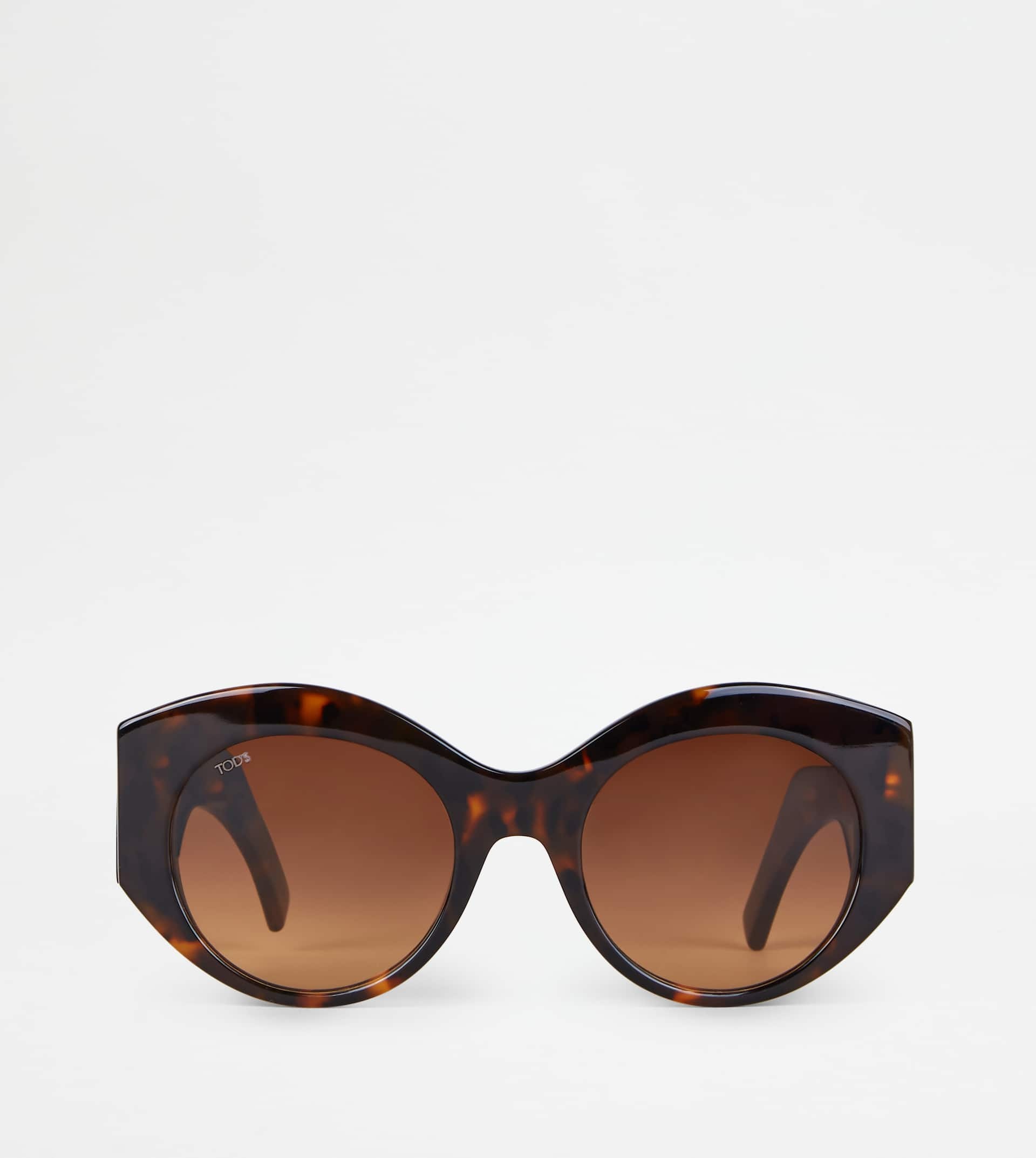 ROUNDED SUNGLASSES - BROWN - 1