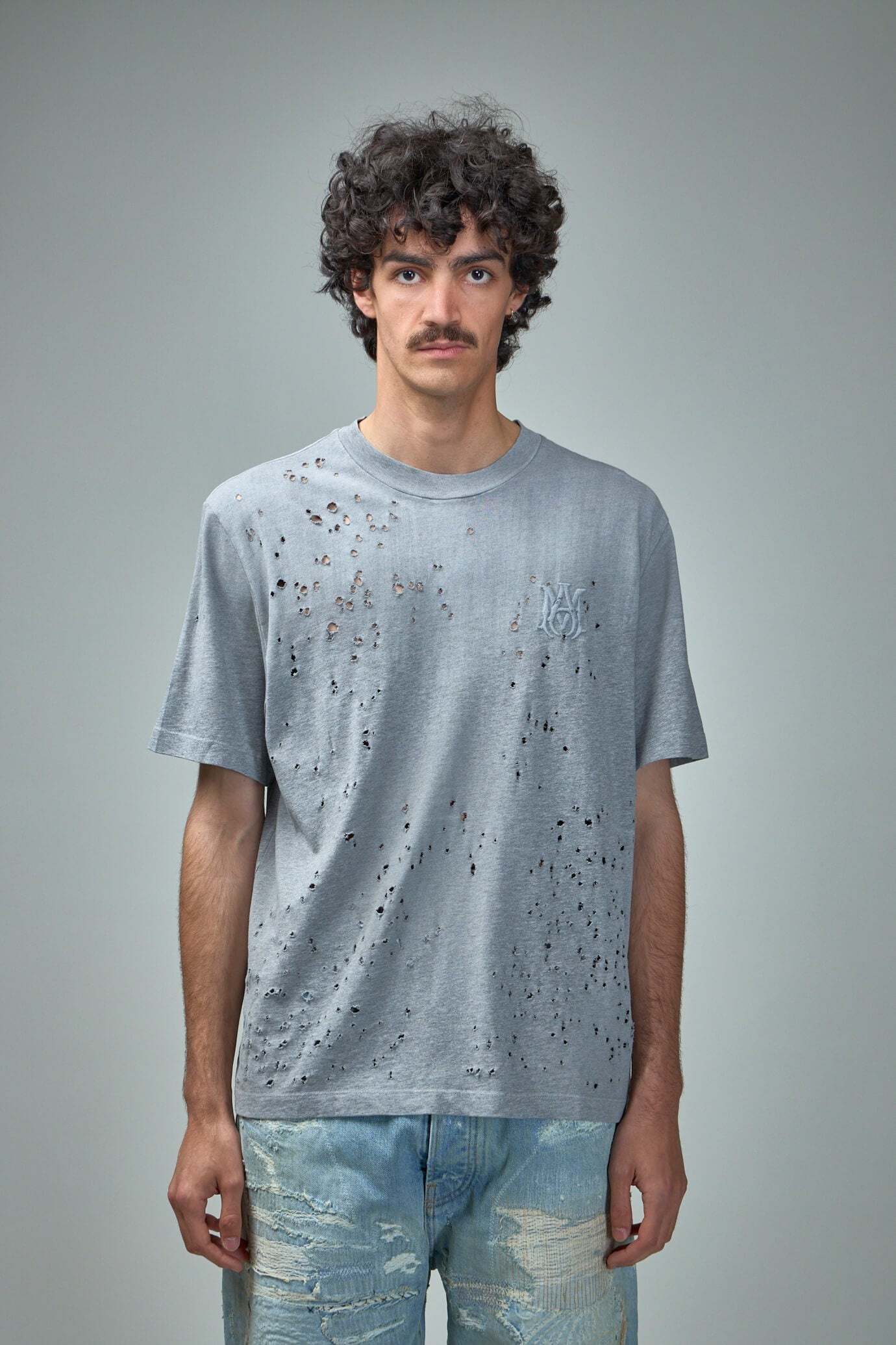 【アミリ】MA SHOTGUN EMBROIDERED TEE_001 Amiri Men's MA Shotgun Embroidered T-Shirt - Bergdorf Goodman