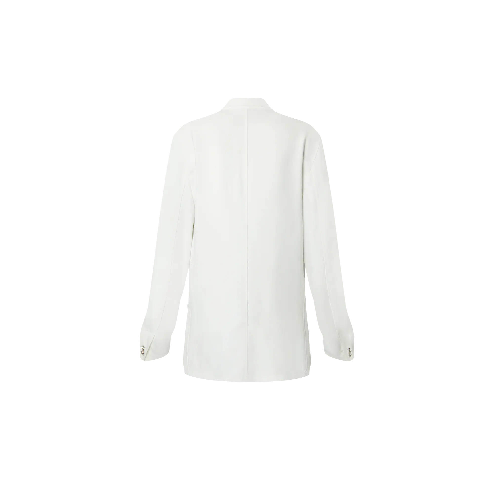 Fluid Double-Breasted Twill Blazer - 3