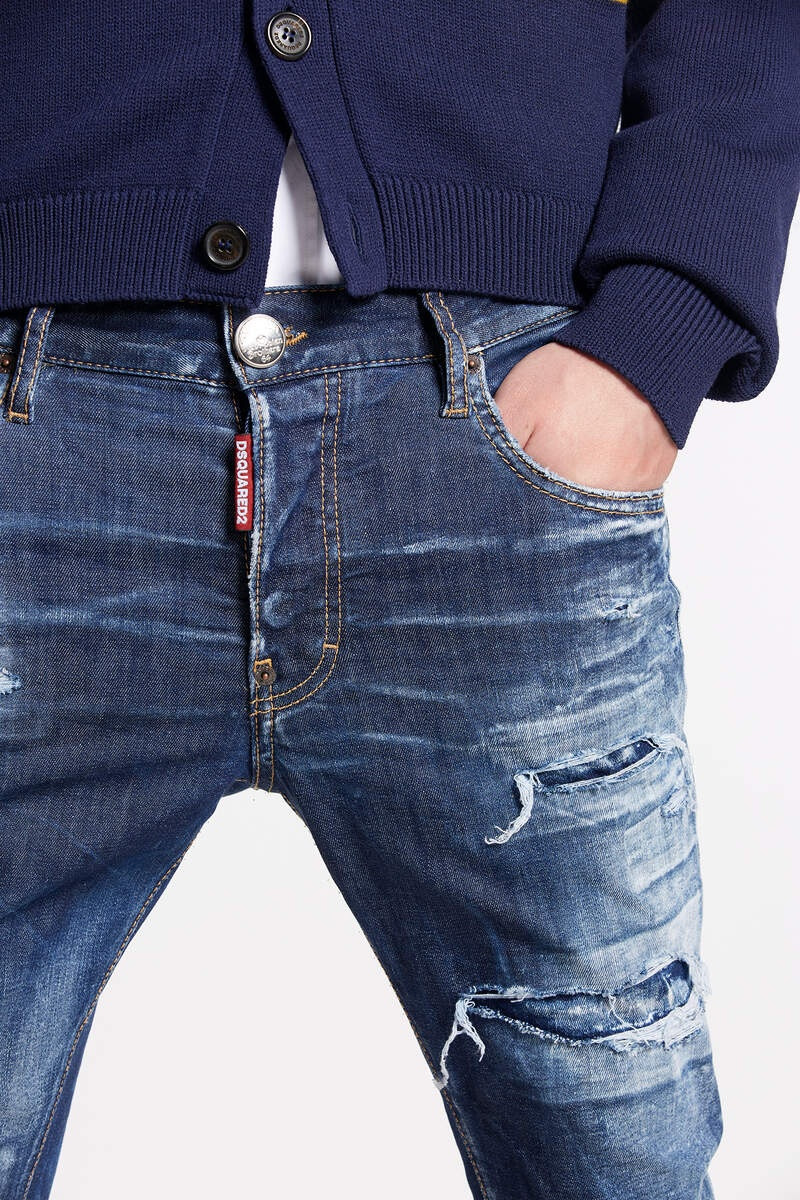 DARK RIPPED WASH SUPER TWINKY JEANS 3
