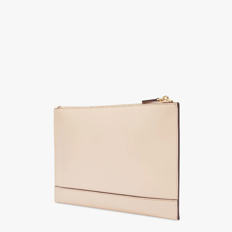 FENDI Pink leather pouch outlook
