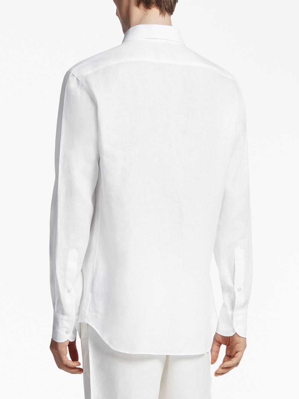long-sleeve linen shirt - 4