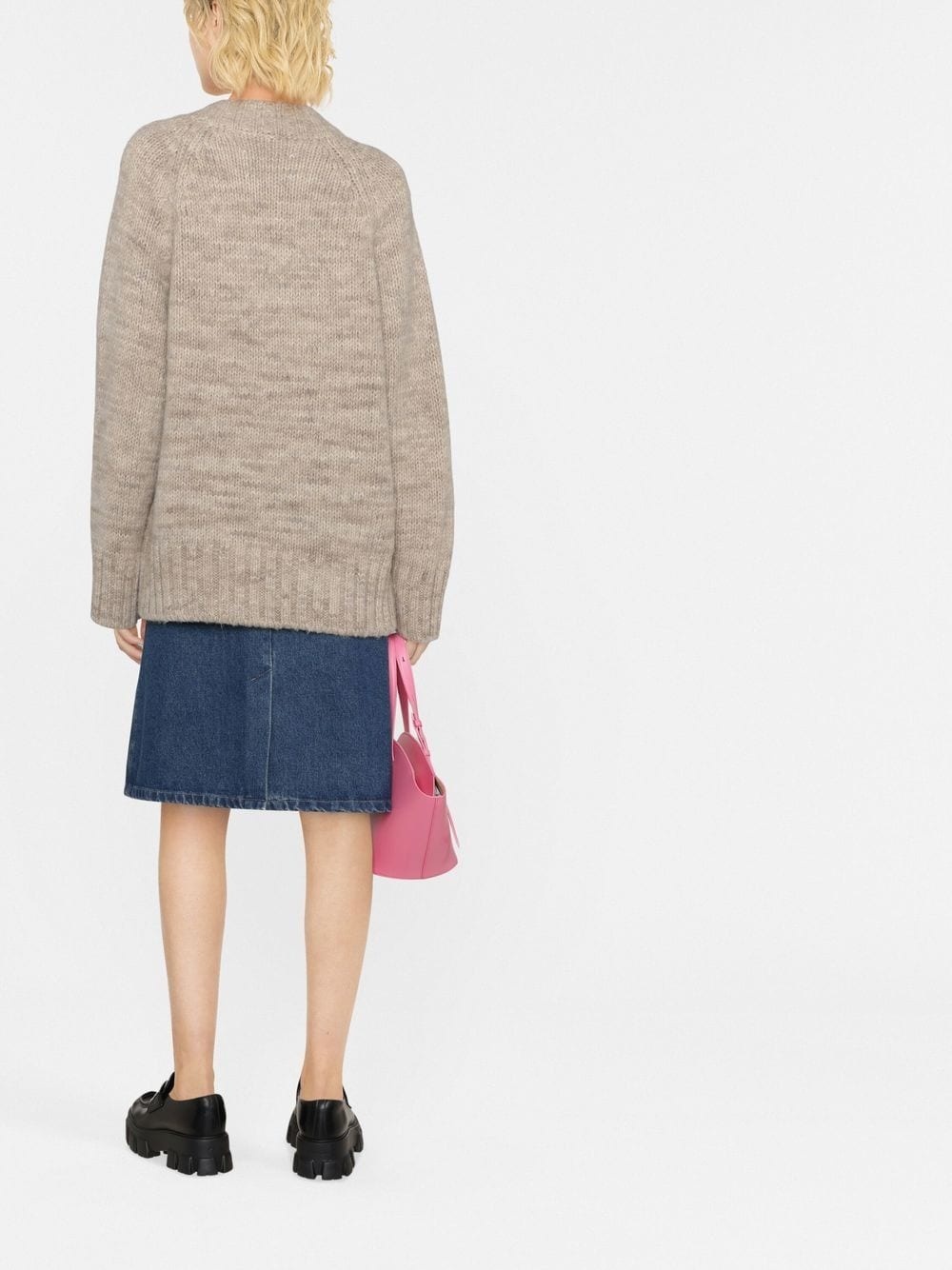 chunky-knit oversize cardigan - 4