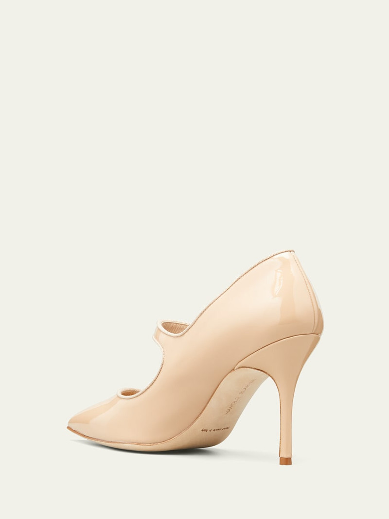 Manolo Blahnik Patent Leather Mary Jane Pumps outlook