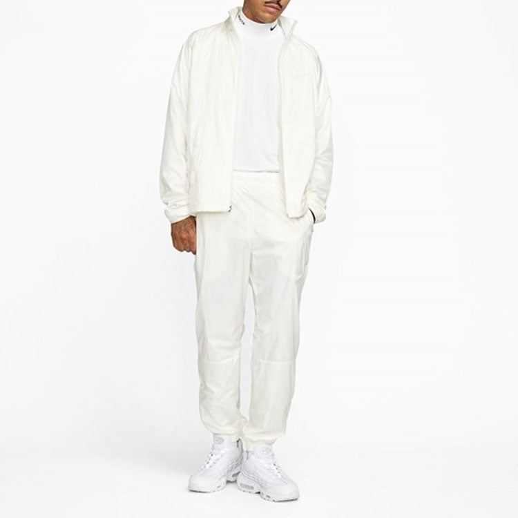Nike x NOCTA Drake Solid Color Zipper Stand Collar Jacket 'White' DM7295-133 - 2