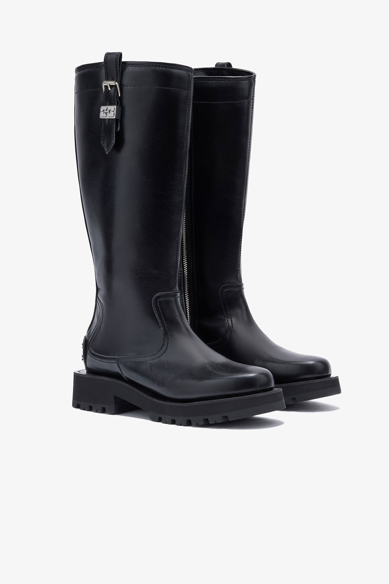 BLACK OLEATEX HIGH BOOTS - 2