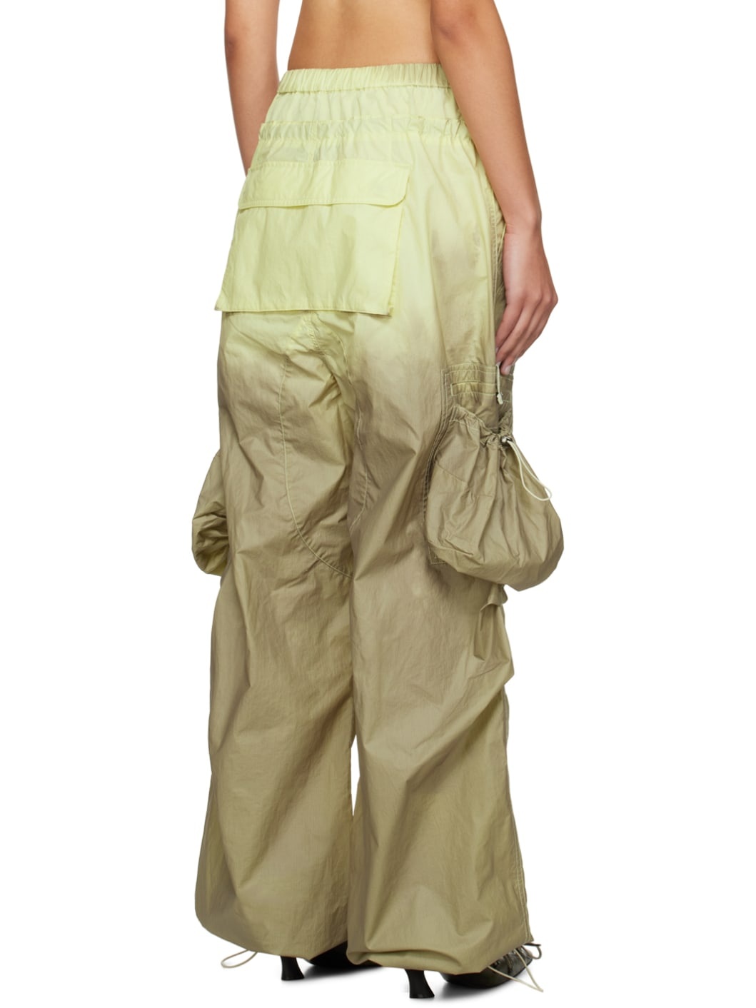 Khaki Balloon Cargo Pants - 3