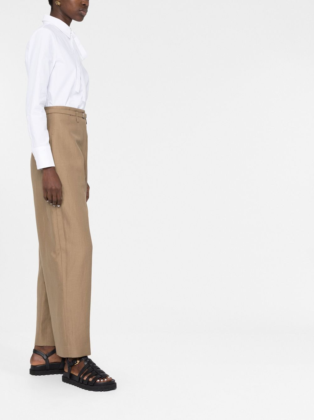 pussy-bow cotton shirt - 4