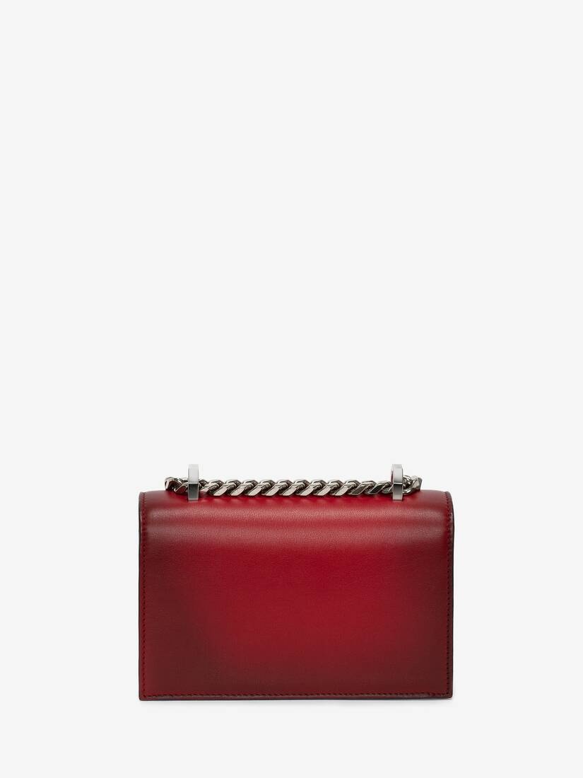 Women's Mini Jewelled Satchel in Red - 3