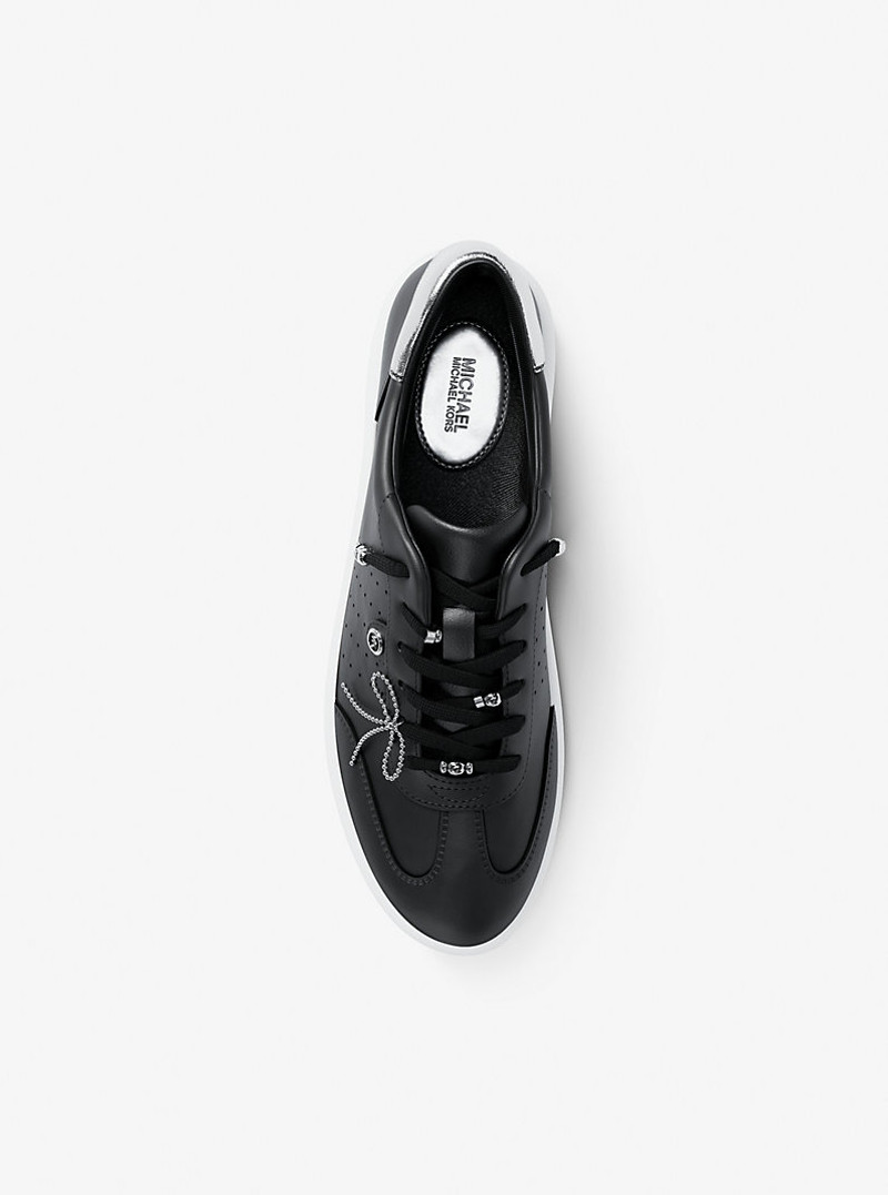 Scotty Embellished Leather Sneaker 6