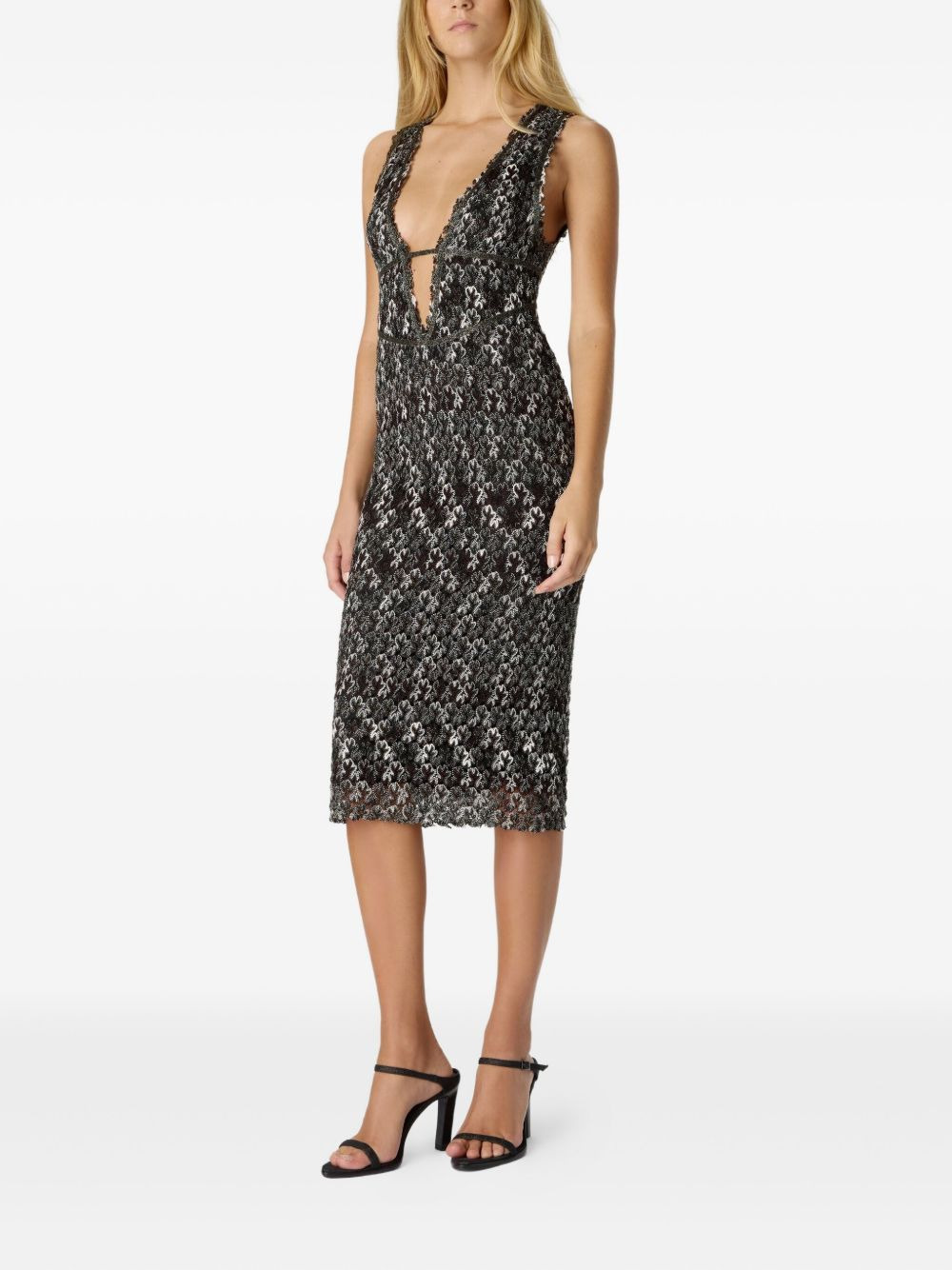 floral-pattern midi dress - 2