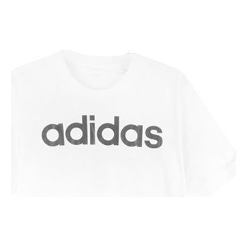 adidas Letter Logo Applique Sports Short-sleeve Tee Men White DQ3056 - 2