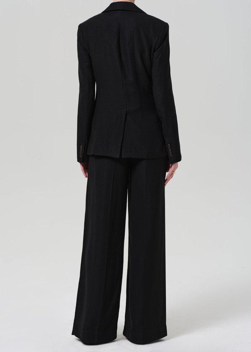Park Trouser Linen Twill In Black 3