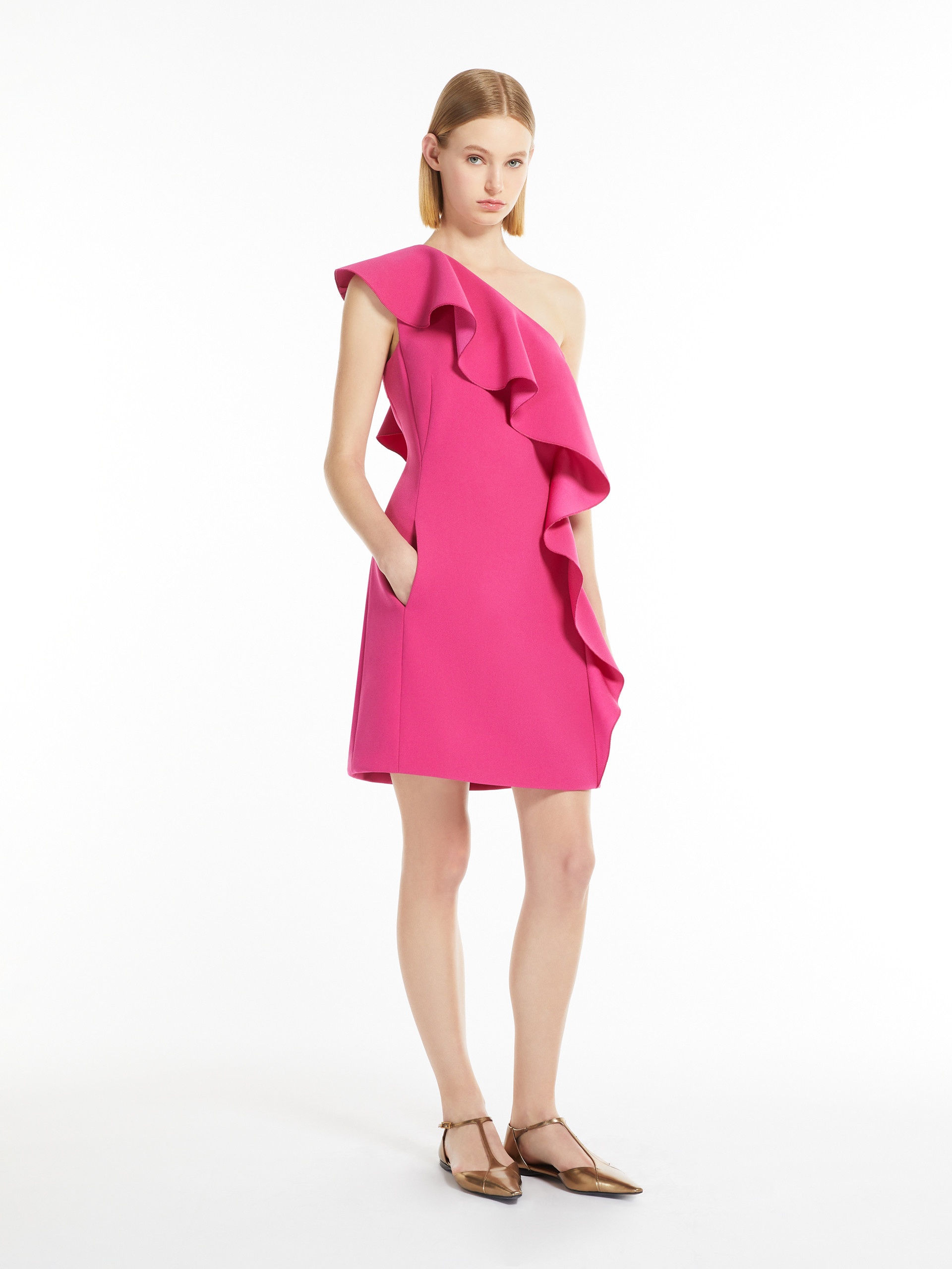 GIACOMO One-shoulder sable dress - 2