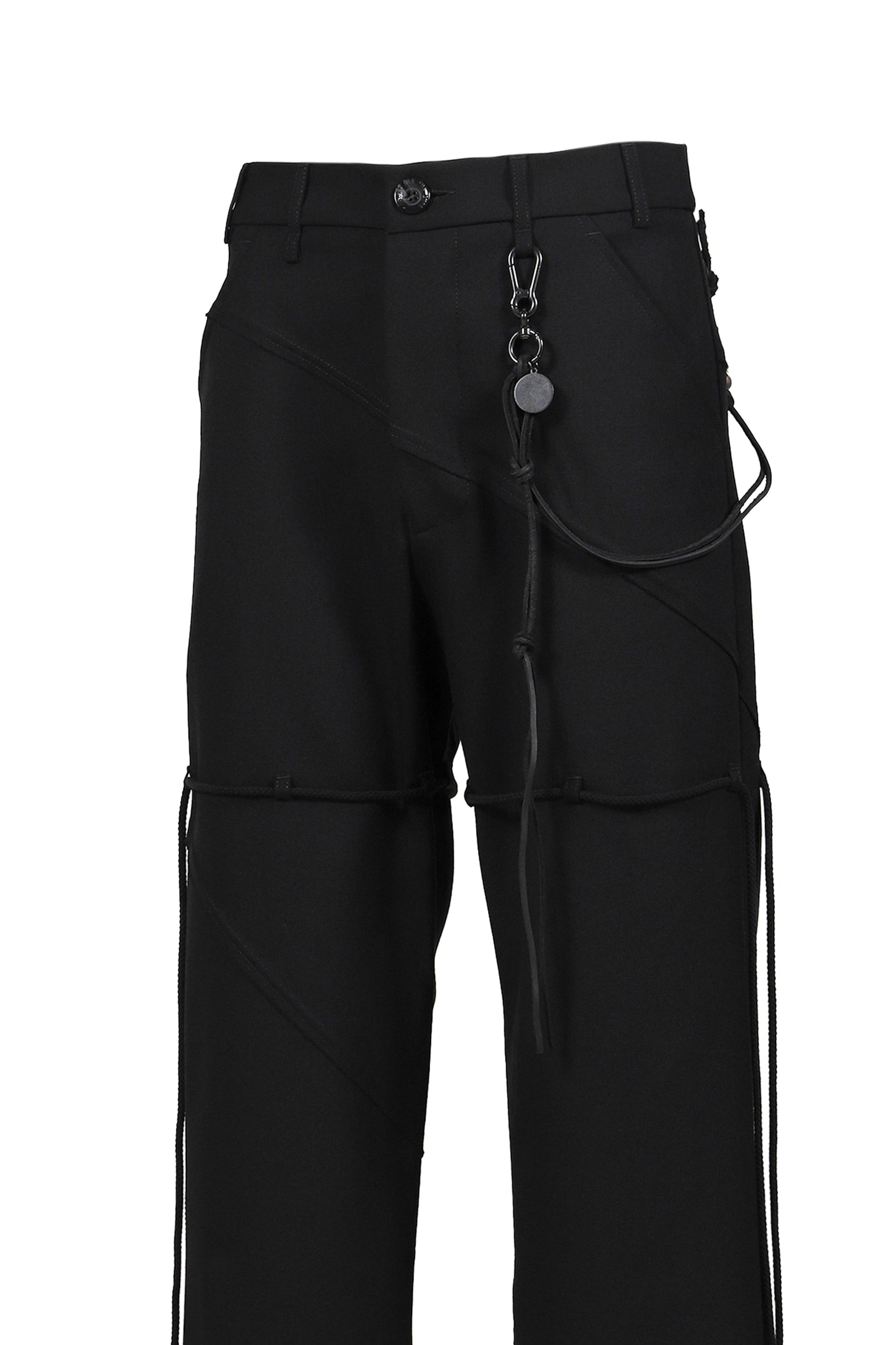 "SLASH" DRESS PANT / BLK - 8