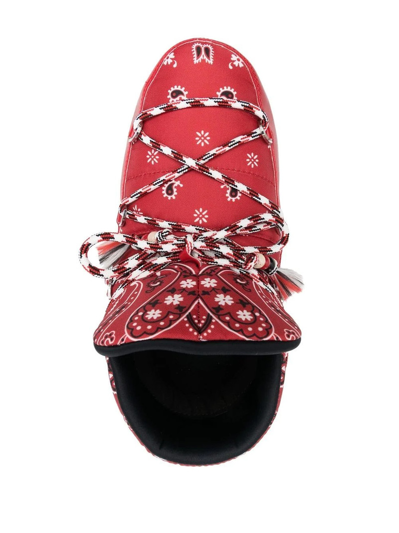 bandana-print snow boots 4