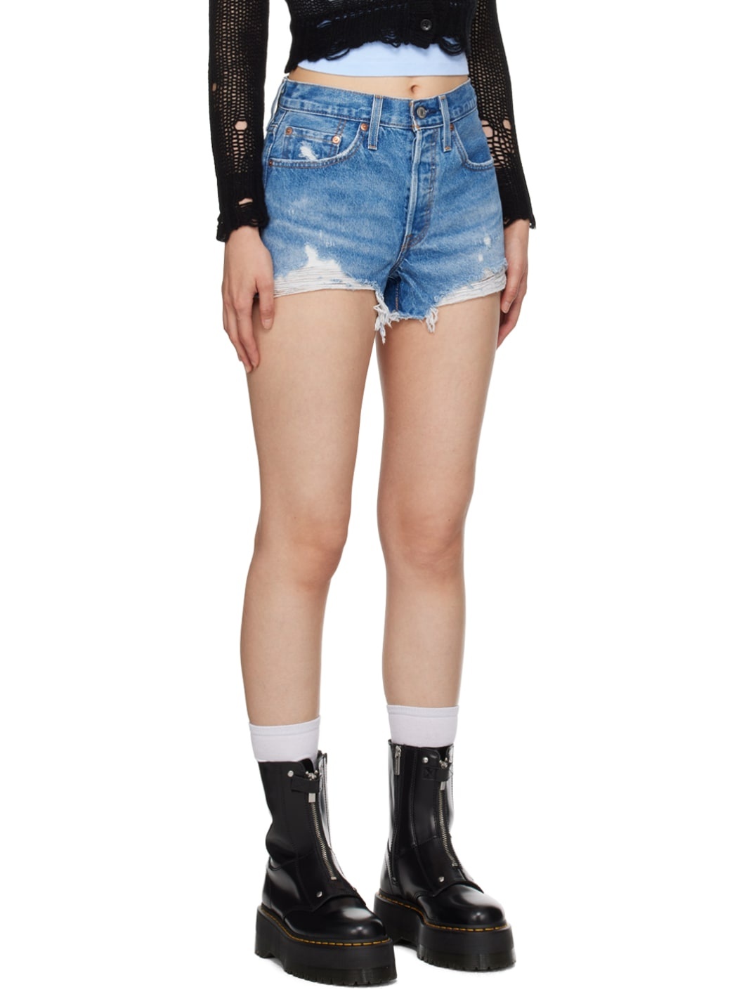 Indigo 501 Original Denim Shorts - 2