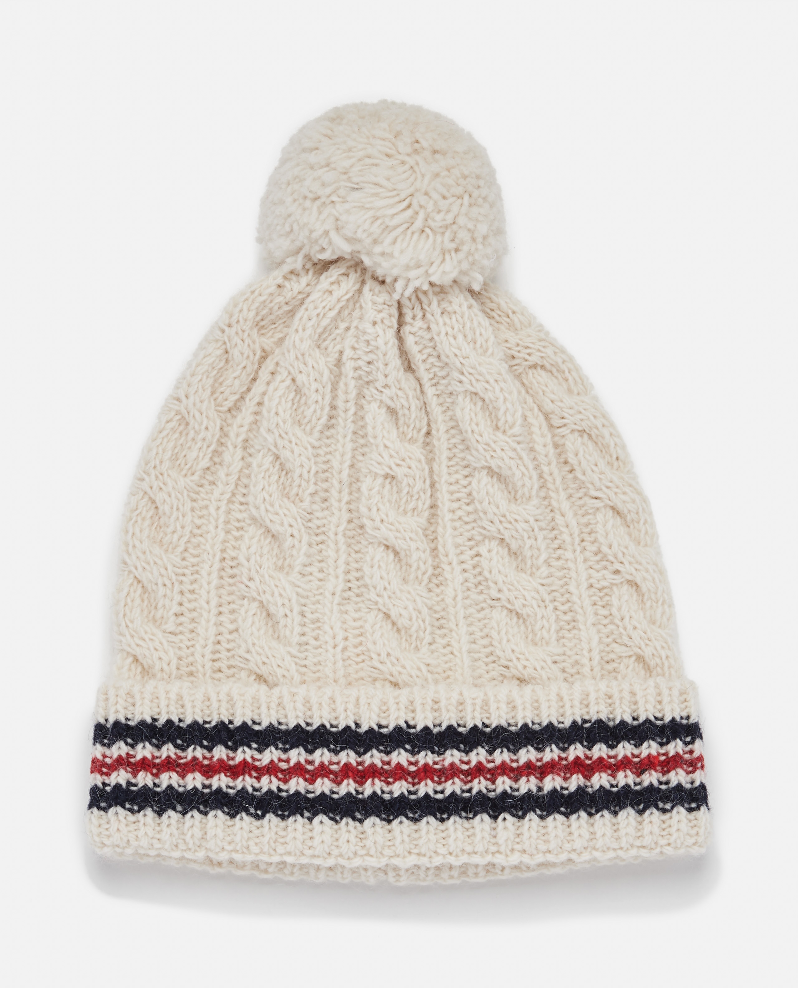 KNIT MOHAIR AND WOOL BEANIE - 1