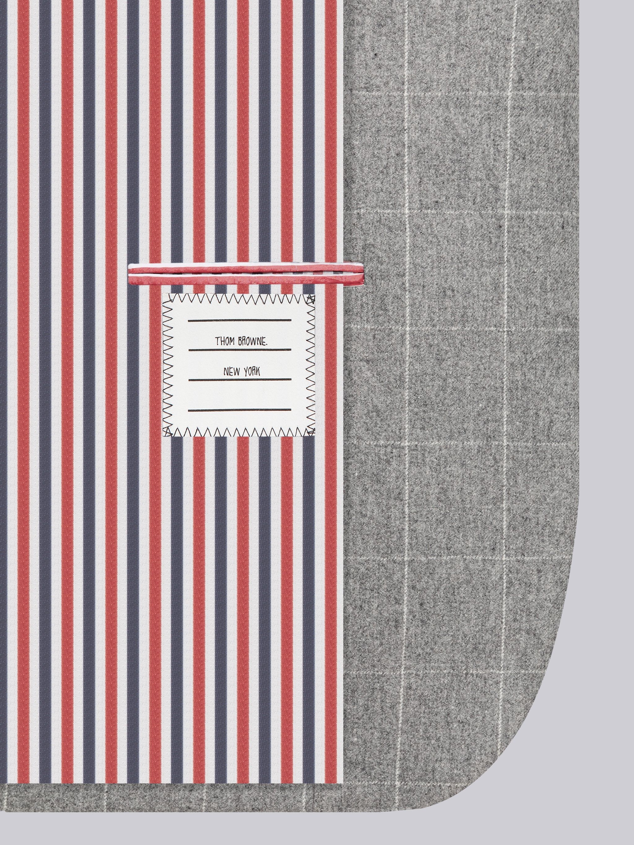 Windowpane Flannel Side Split Sport Coat - 6