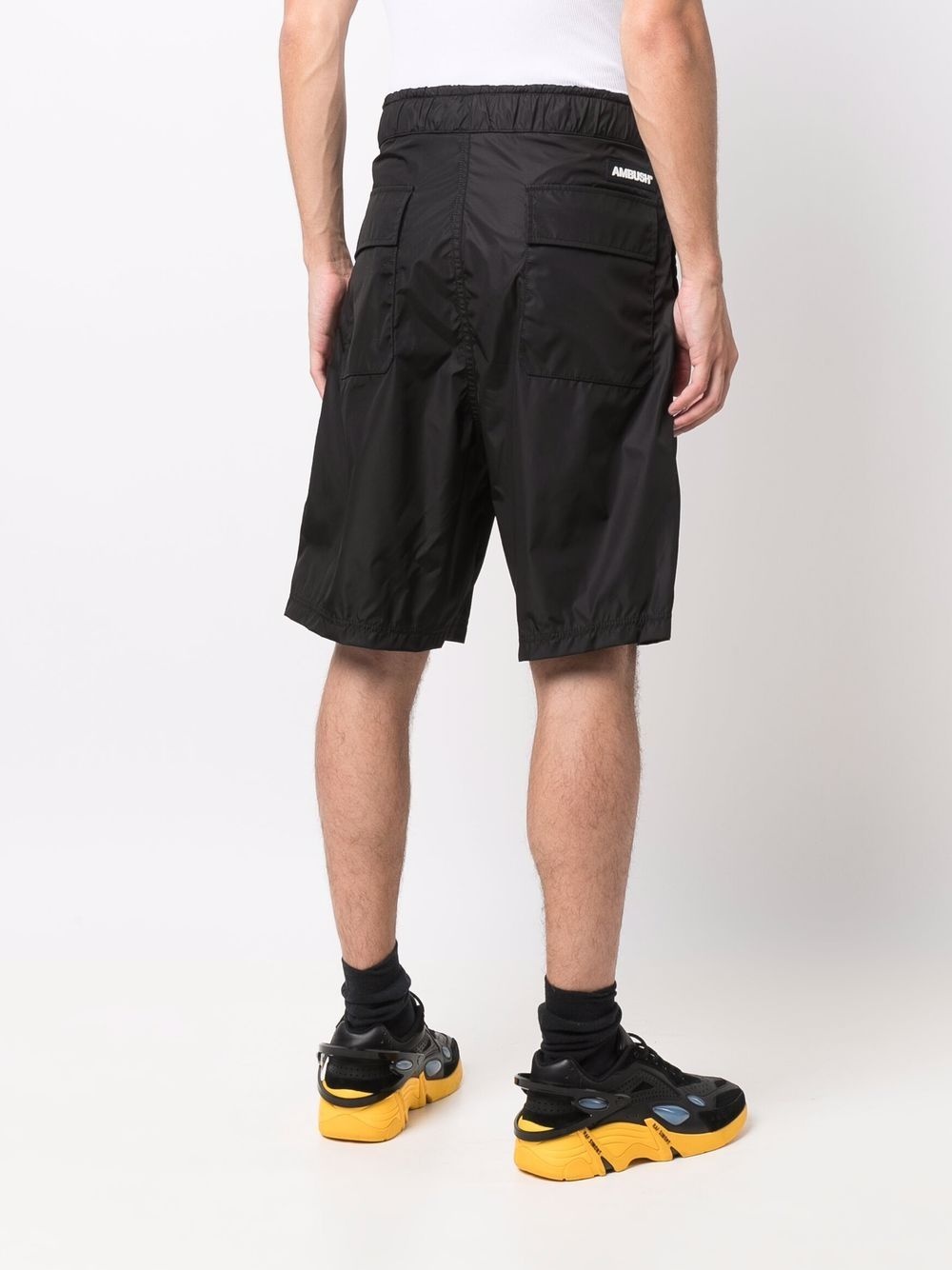 shell elasticated-waistband shorts - 4