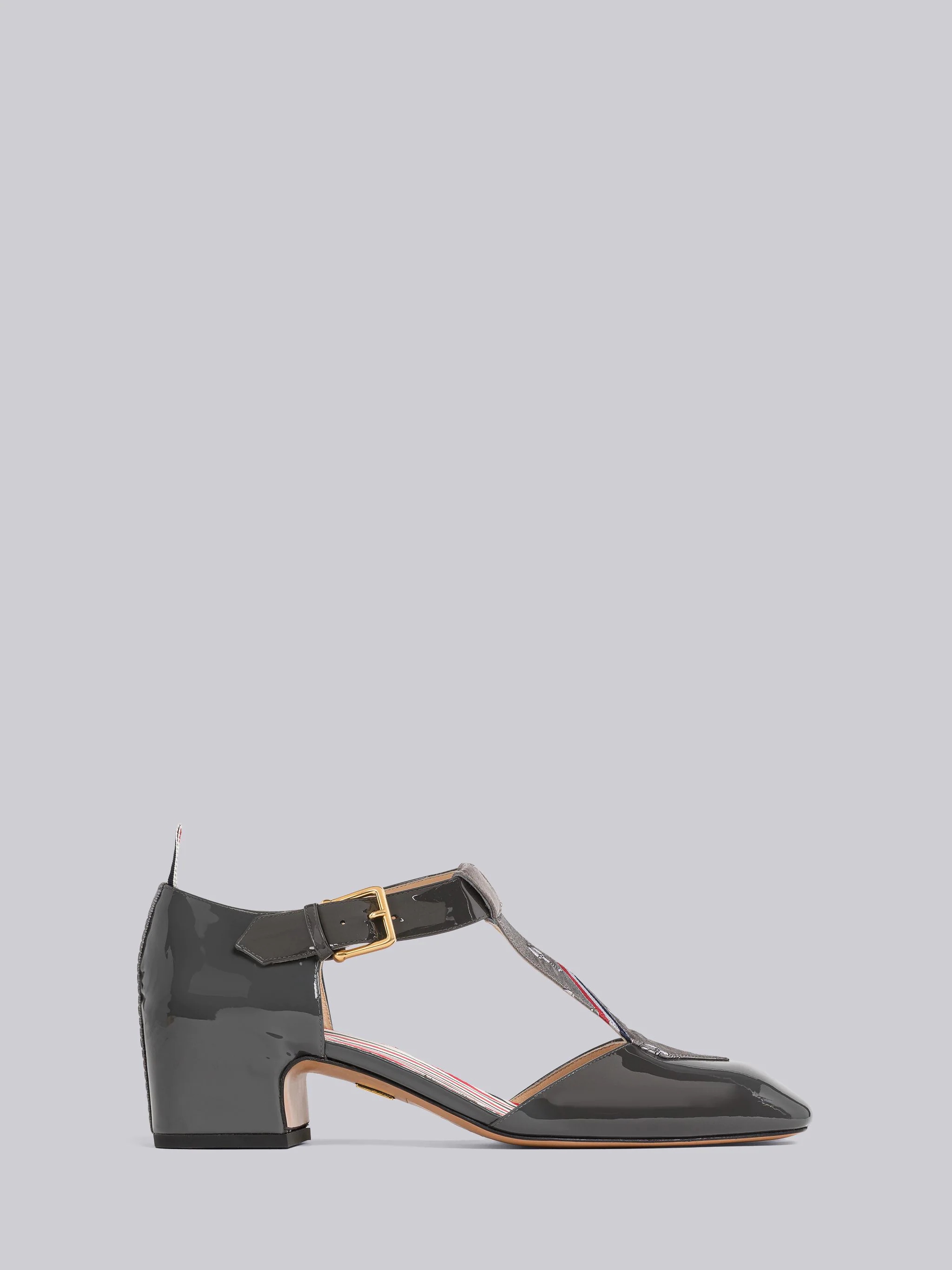 Soft Patent Leather Heeled Neck Tie Thom John - 1