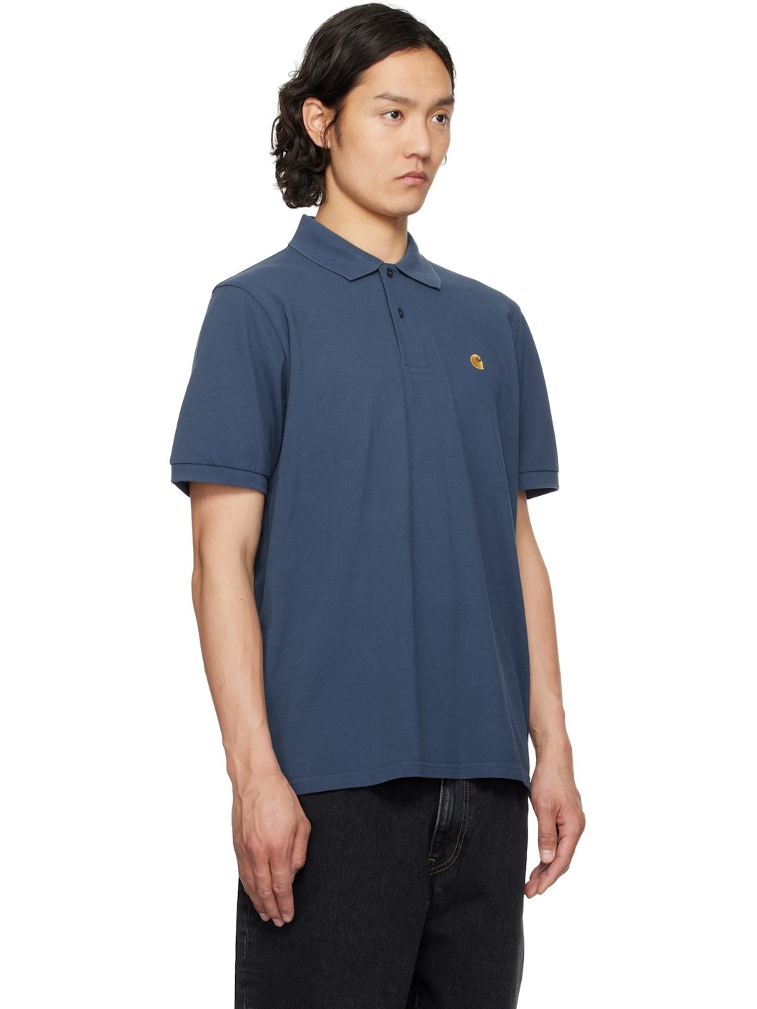 Navy Chase Pique Polo - 2