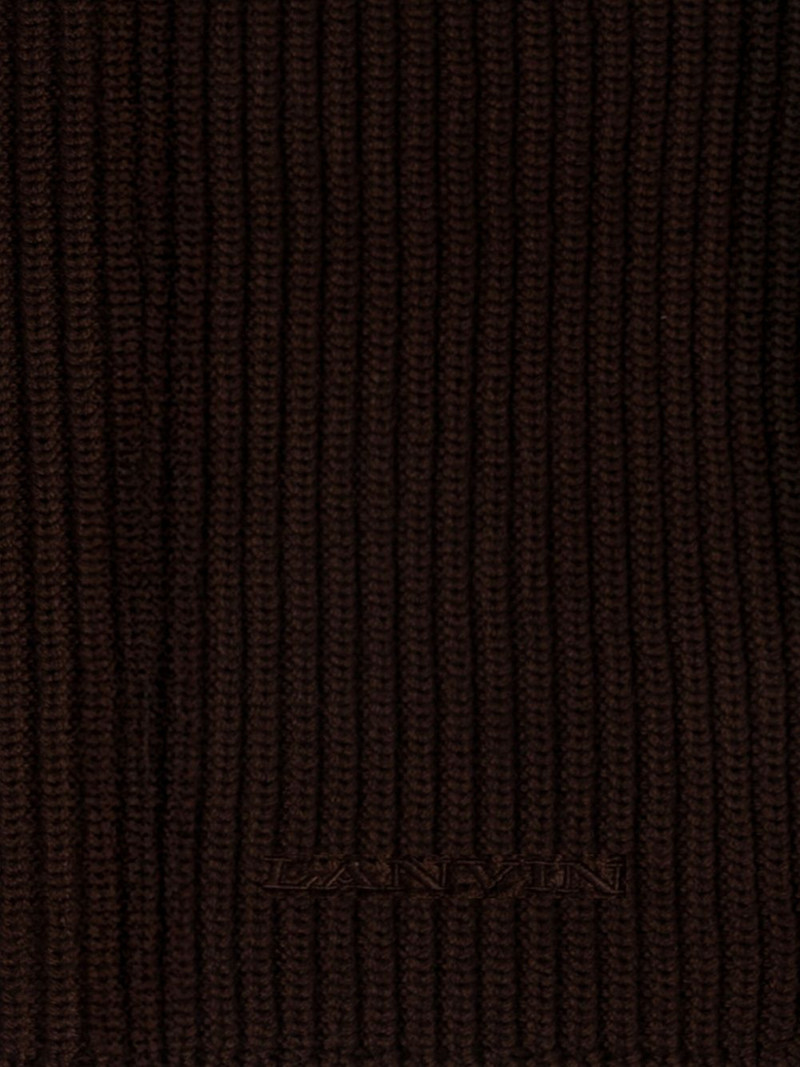 Lanvin ribbed-knit wool scarf outlook