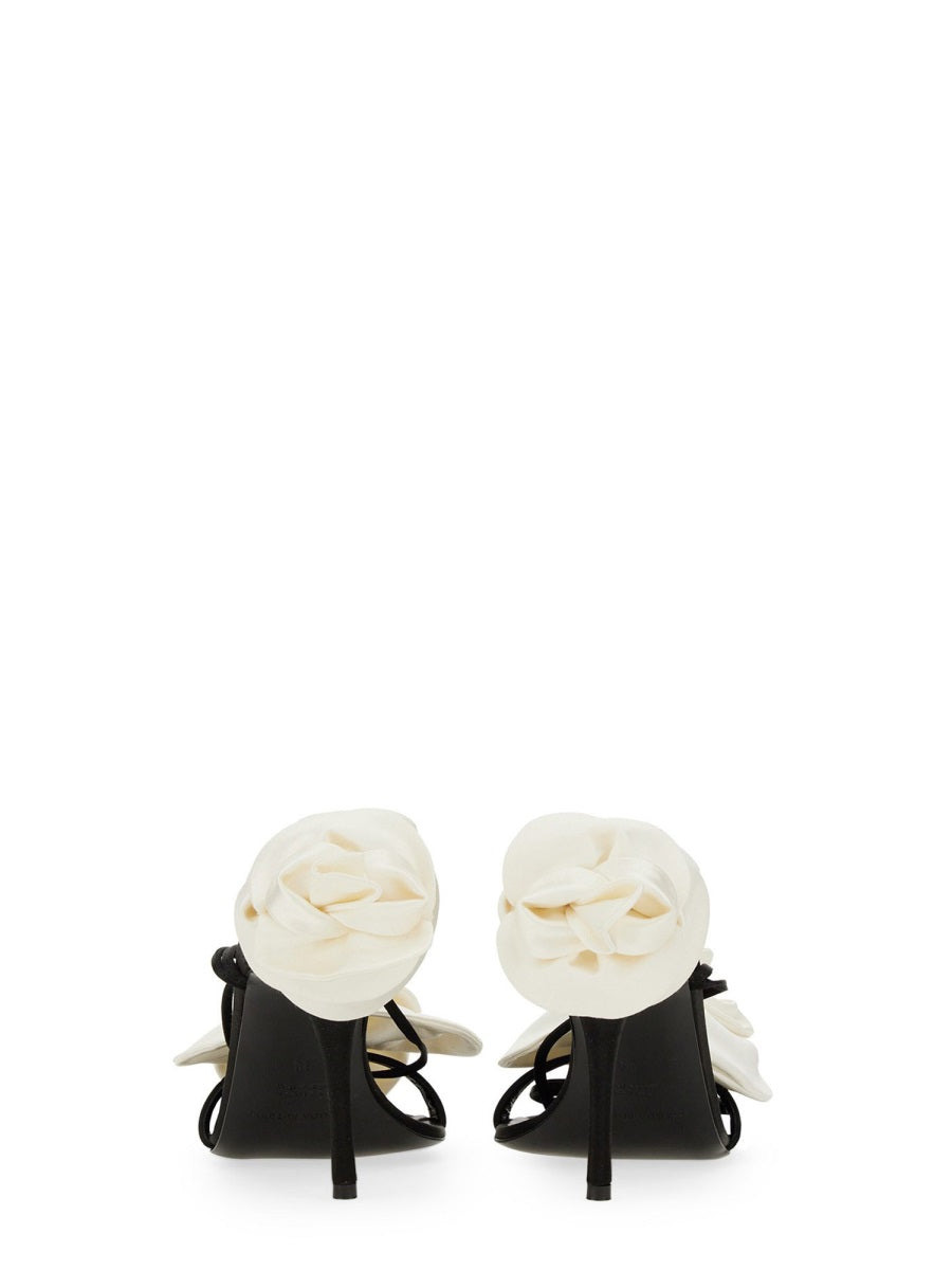 Magda Butrym Women Sandal With Two Flowers - 3