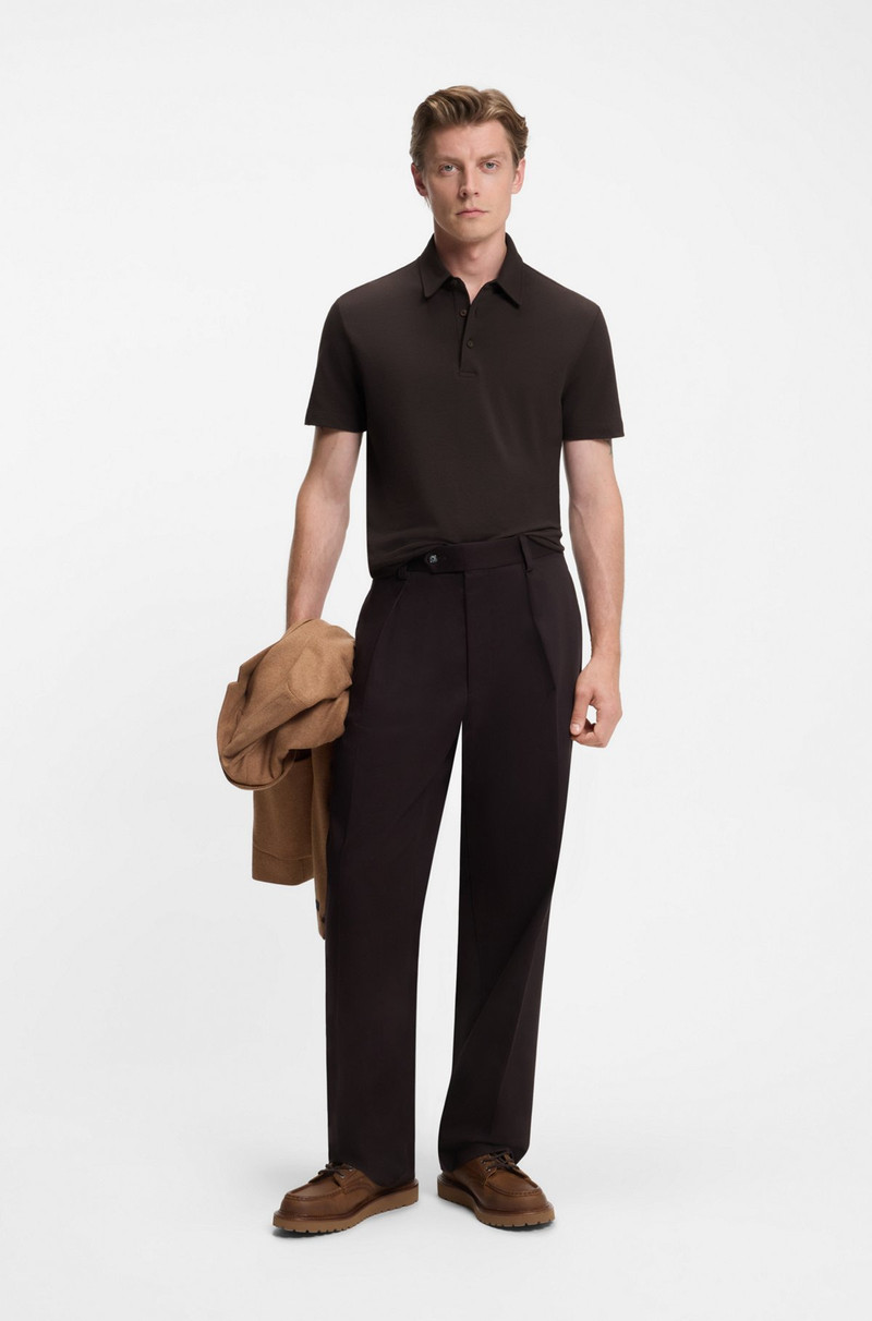 BOSS BECKHAM X BOSS POLO SHIRT IN COTTON AND SILK outlook